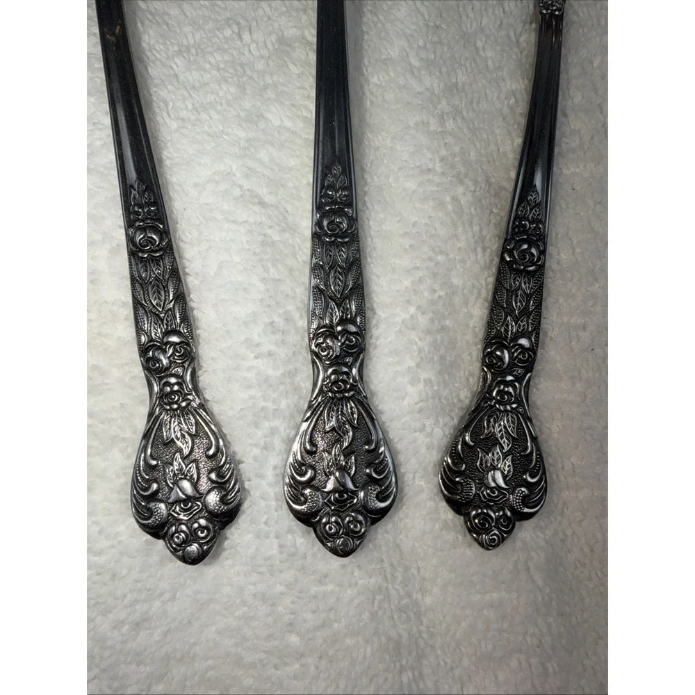 Versailles By MSI Japan Stainless 3 Pc Serving Gravy Ladle Fork & Slotted Spoon